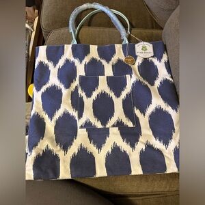 Southern Belle Pure Honey Reversible Canvas Tote-NWT